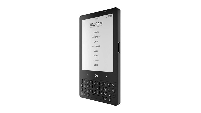 The Minimal Phone featuring a tactile keyboard and E-ink display.