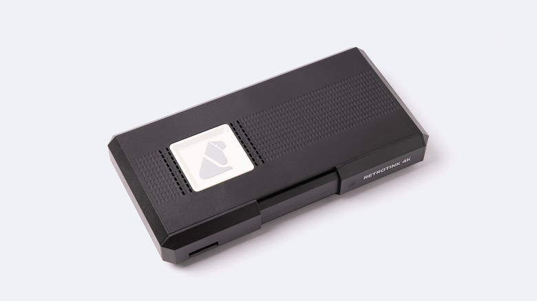 A professional-grade RetroTINK-4K Pro upscaler unit.