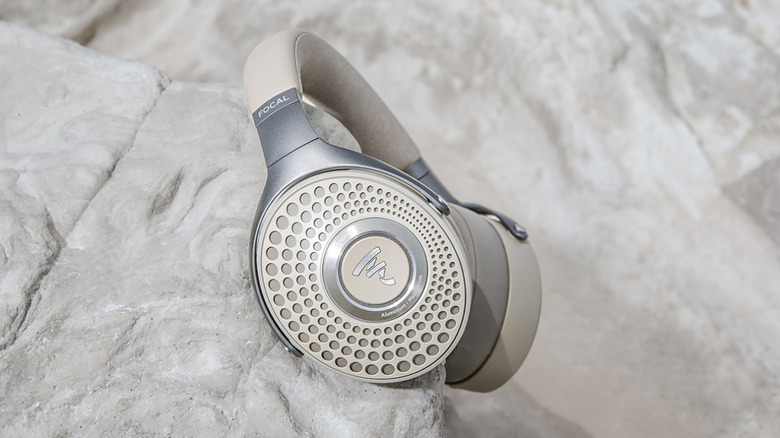 Detailed close-up of the Focal Bathys headphones.
