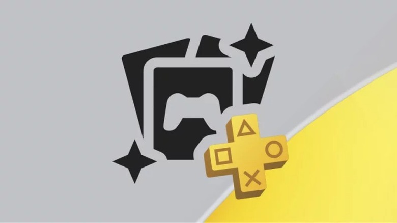 The blue and yellow PlayStation Plus icon.