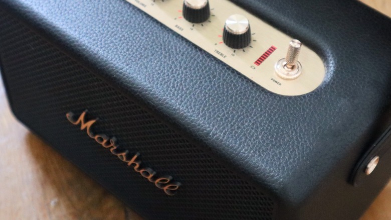A clean shot of the black Marshall Kilburn 3 speaker against a neutral background.