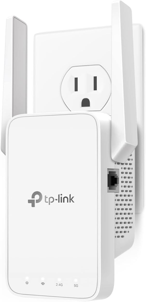 A TP-Link Wi-Fi extender used to improve home network coverage.