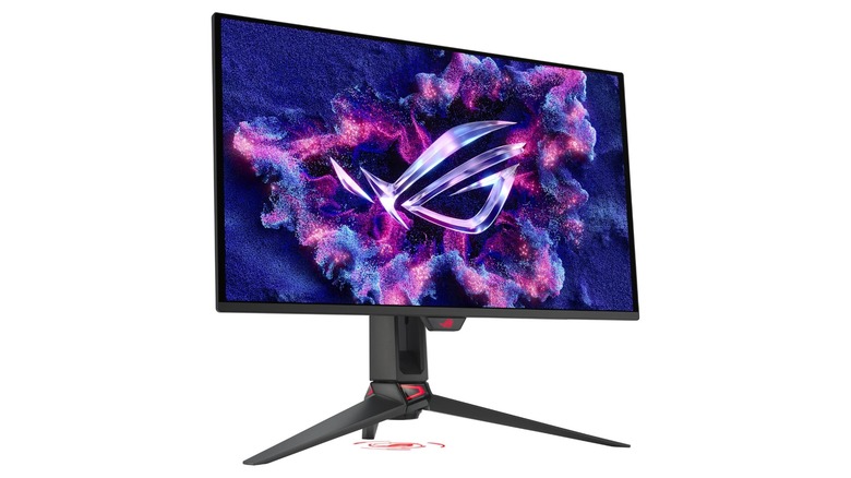 A premium Asus 4K monitor showing a crisp display, representing high-bandwidth hardware.