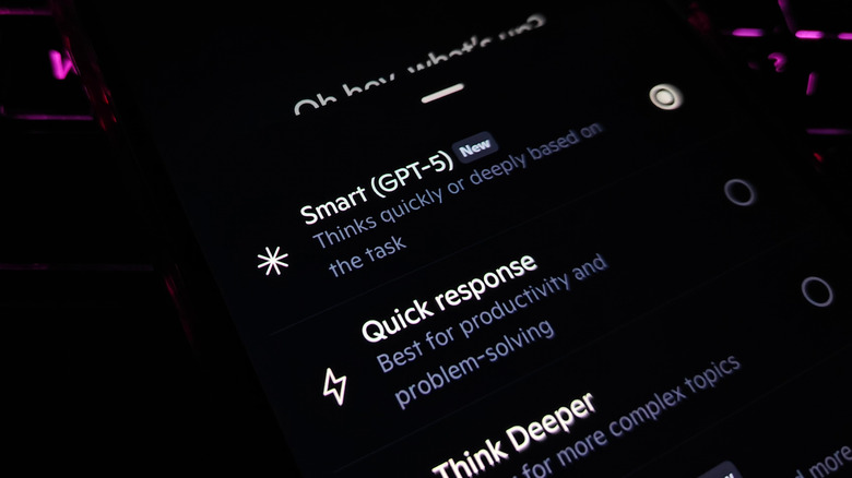 A mobile phone showing the Microsoft Copilot chatbot interface.