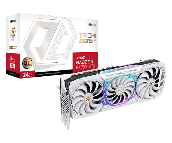 Radeon RX 7900 XTX Taichi White 24GB OC graphics card