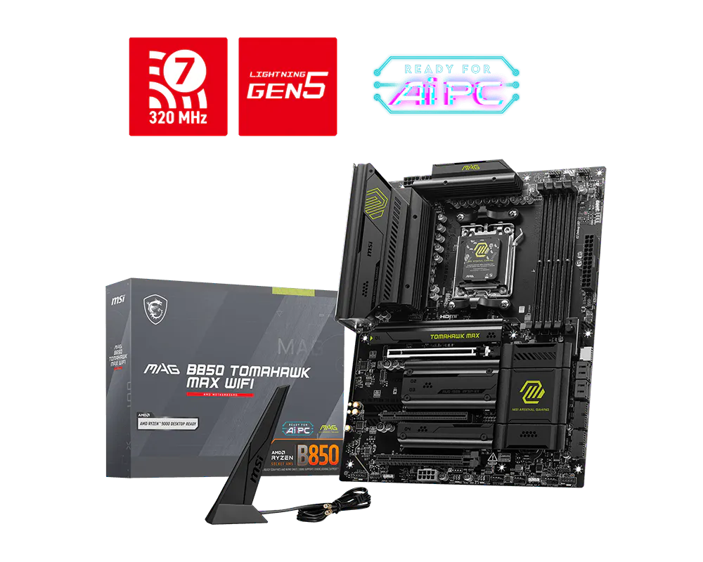 MSI MAG B850 TOMAHAWK MAX WIFI motherboard