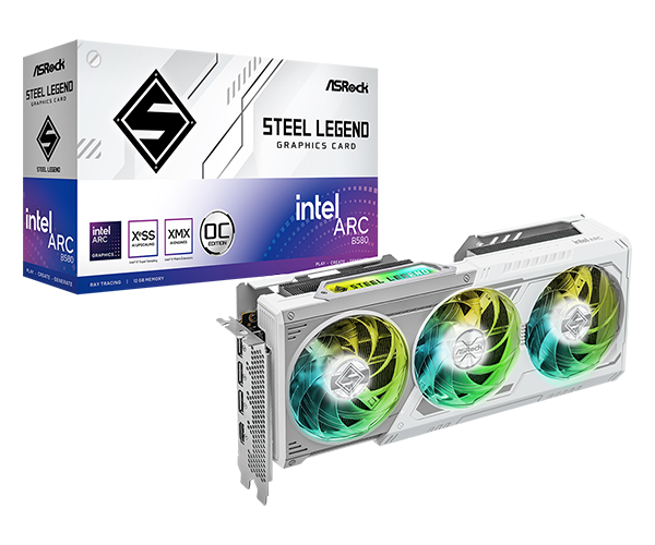 Intel Arc B580 Steel Legend 12GB OC graphics card