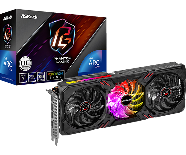 Intel Arc A770 Phantom Gaming D 8GB OC graphics card