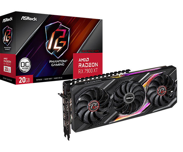 Radeon RX 7900 XT Phantom Gaming 20GB OC graphics card