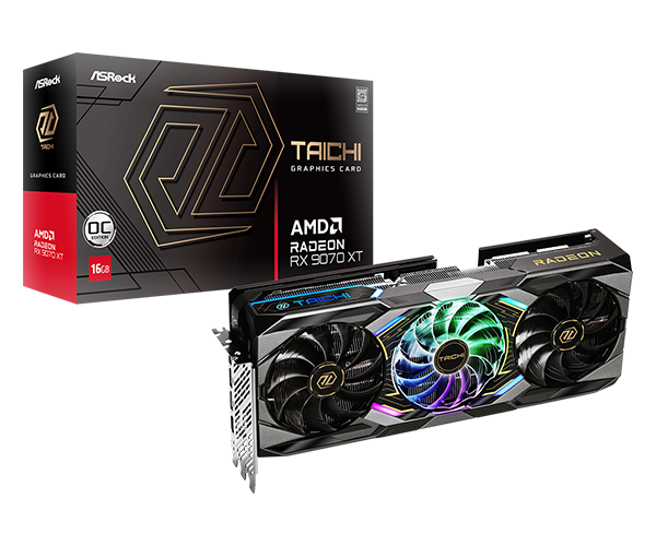 Radeon RX 9070 XT Taichi 16GB OC graphics card